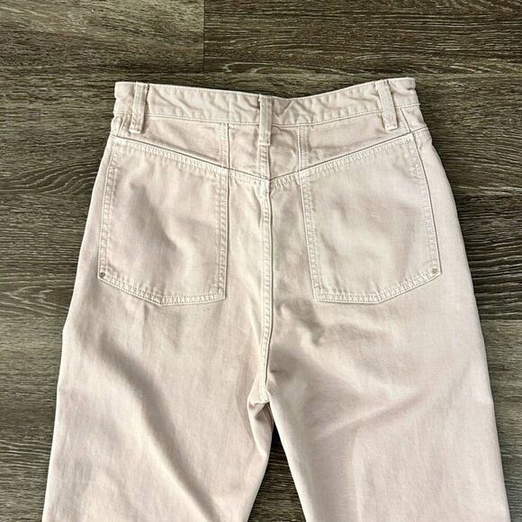 EUC IRO Paris Goma High-Rise Straight Leg Jeans Light Pink FR 40 US 8 Pastel Y2K - Picture 4 of 16